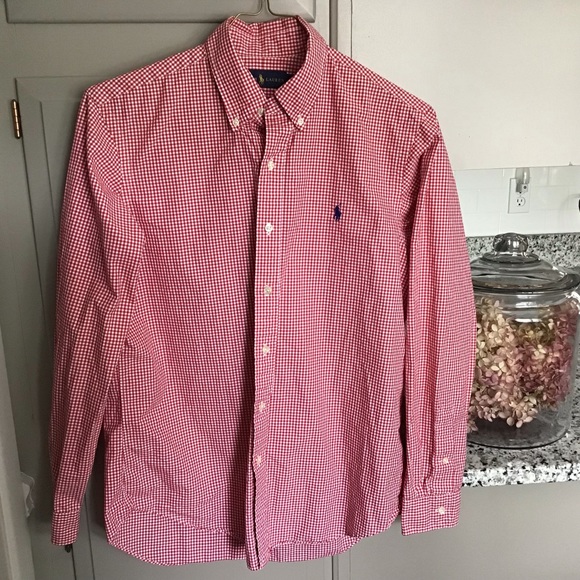 Polo Fit M Classic Gingham Lauren Ralph Shirt GMVqzjLSUp